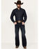 Image #1 - Cody James Men's Dark Wash Reiner Relaxed Bootcut Denim Jeans, Dark Wash, hi-res