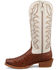 Image #3 - Twisted X Women's Exotic Full Quill Ostrich Western Boots - Square Toe , Chestnut, hi-res