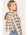 Image #4 - Cleo + Wolf Women's Plaid Print Cropped Shirt, Cream, hi-res