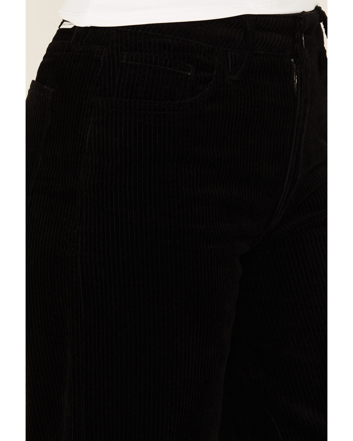 Image #2 - Dear John Women's Fiona High Rise Wide Leg Corduroy Jeans, Black, hi-res