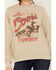 Image #3 - Coors Women's OG Coors Cowboy Graphic Crewneck Sweatshirt , Cream, hi-res