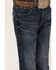 Image #2 - Wrangler 20X Boys' Dark Wash Slim Fit Vintage Bootcut Denim Jeans, Dark Wash, hi-res