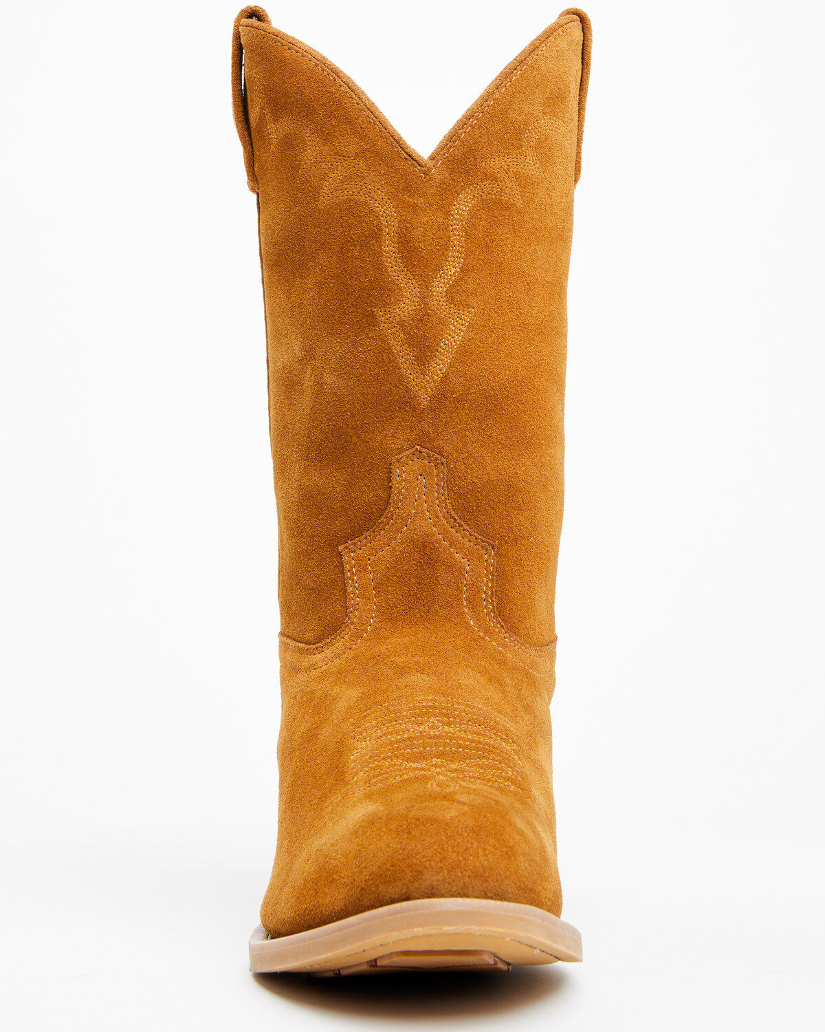 Image #4 - Laredo Men's Larkin Suede Water Resistant Performance Western Boots - Round Toe, Honey, hi-res
