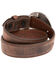 Image #2 - Cody James Boys' Longhorn Plaque Buckle Belt, Brown, hi-res