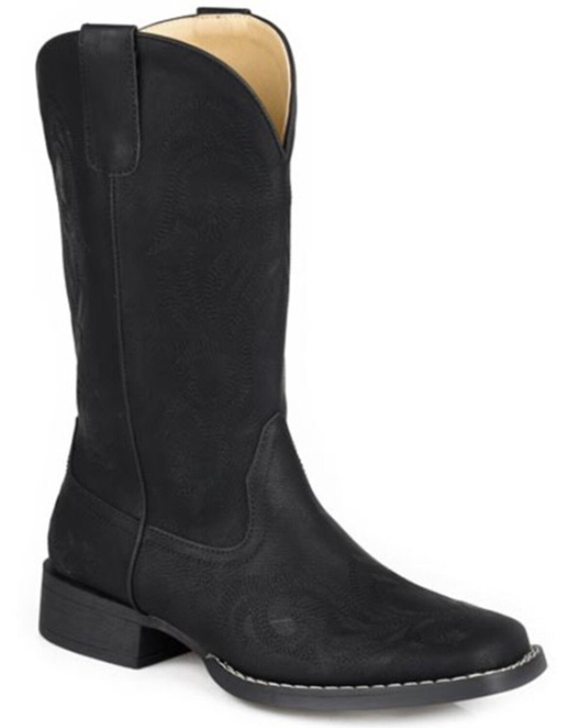 Roper Women's Riley Western Boots - Square Toe, Black, hi-res