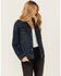 Image #2 - Ariat Women's Sendero Denim Trucker Jacket , Dark Wash, hi-res