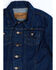 Image #3 - Wrangler Boys' Prewashed Heavyweight Broken Twill Denim Jacket, Blue, hi-res