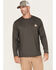 Image #1 - Carhartt Men's Force Relaxed Fit Midweight Long Sleeve Pocket T-Shirt , Black, hi-res