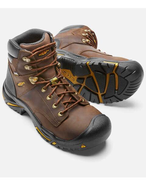 Image #3 - Keen Men's Mt. Vernon Waterproof Work Boots - Steel Toe, Brown, hi-res