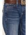 Image #2 - Wrangler Girls' Medium Wash Trouser Leg Jeans, Blue, hi-res