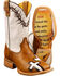 Image #1 - Tin Haul Men's Between Two Thieves John 3:16 Western Boots - Broad Square Toe, Brown, hi-res