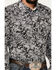 Image #3 - Cowboy Hardware Men's Floral Paisley Print Long Sleeve Snap Western Shirt, Black, hi-res