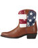 Image #2 - Ariat Girls' Stars & Stripes Boots - Snip Toe, Brown, hi-res