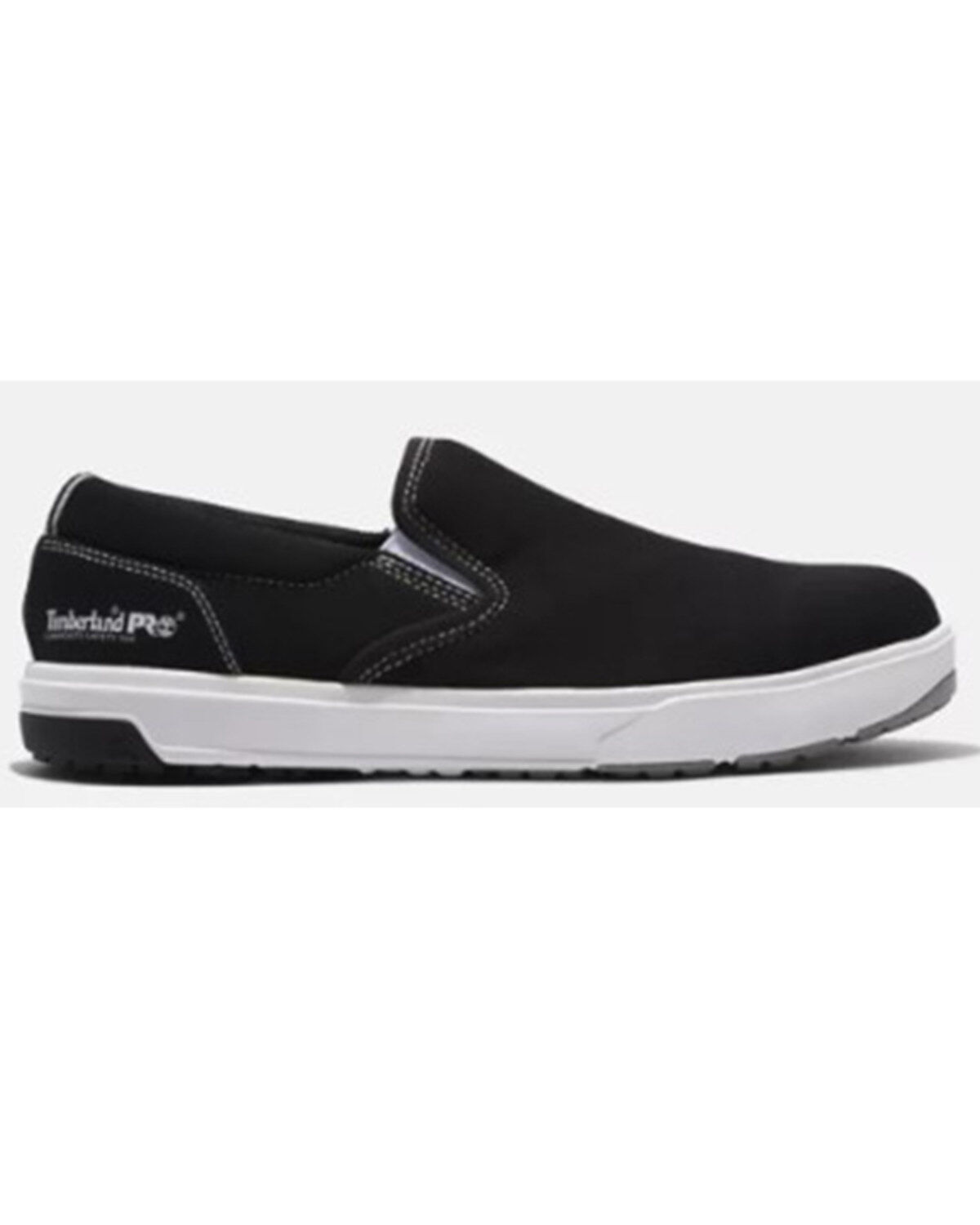 Image #2 - Timberland PRO Men's Berkley Slip-On Work Shoes - Composite Toe, Black/white, hi-res