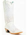 Image #1 - Corral Women's Crystal Embroidered Western Boots - Snip Toe, White, hi-res