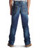 Image #1 - Ariat Boy's B5 Boundary Straight Leg Jeans, Med Blue, hi-res