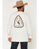 Image #1 - Cowboy Hardware Men's Get A Grip Hold Tight Long Sleeve Graphic T-Shirt, Oatmeal, hi-res