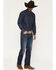 Image #1 - Ariat Men's M4 Harlan Landon Dark Wash Relaxed Straight Stretch Denim Jeans, Dark Wash, hi-res