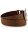 Image #2 - Cody James® Men's Tooled Leather Belt and Buckle, Tan, hi-res