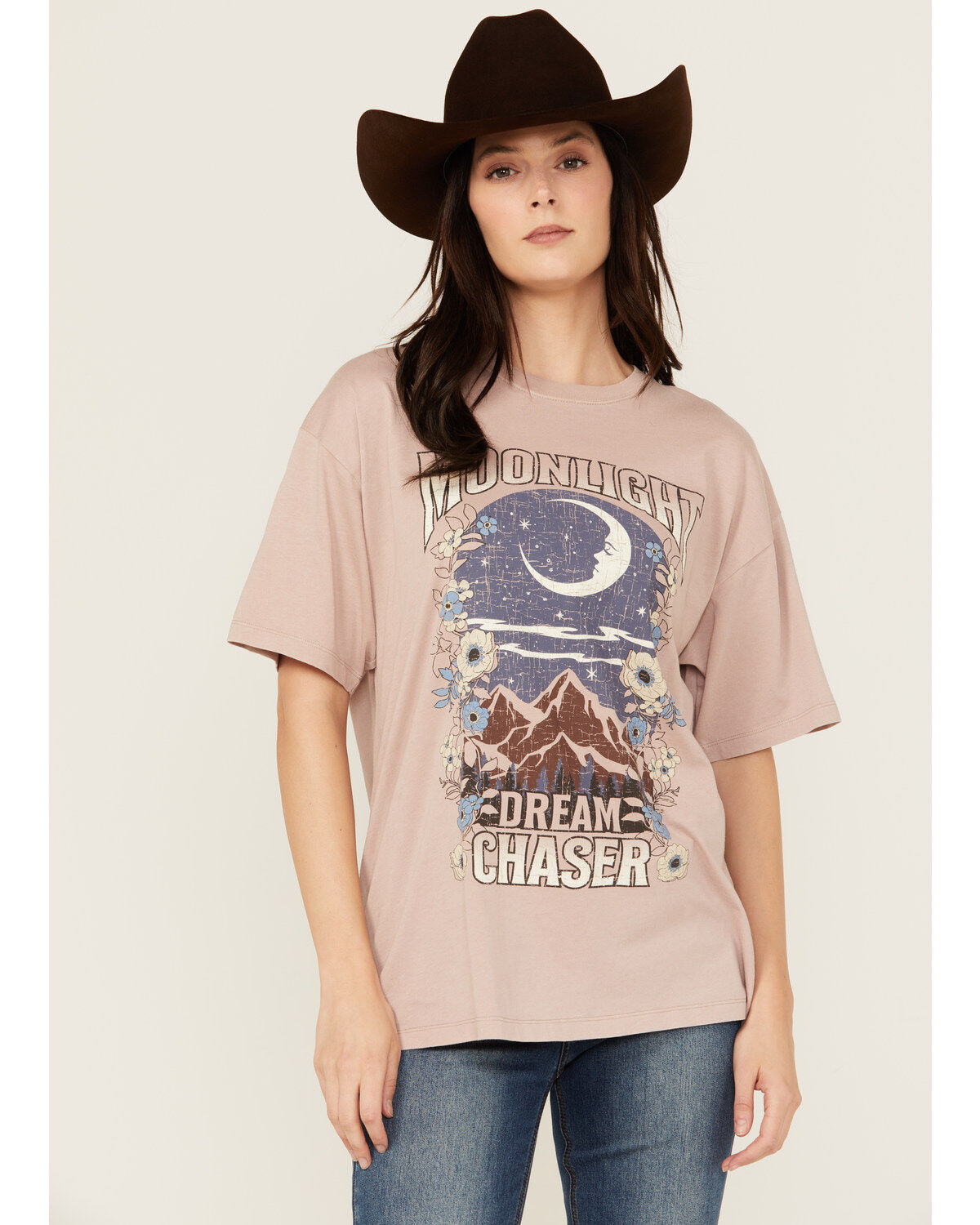 Image #1 - Cleo + Wolf Women's Boyfriend Short Sleeve Graphic Tee, Bark, hi-res