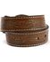 Image #2 - Nocona Boys' Floral Leather Belt , Brown, hi-res