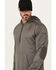 Image #2 - Lucky Brand Workwear Men's Fleece Hooded Sweatshirt, Heather Grey, hi-res