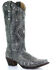 Image #1 - Corral Women's Glitter Inlay Western Boots, Black Distressed, hi-res
