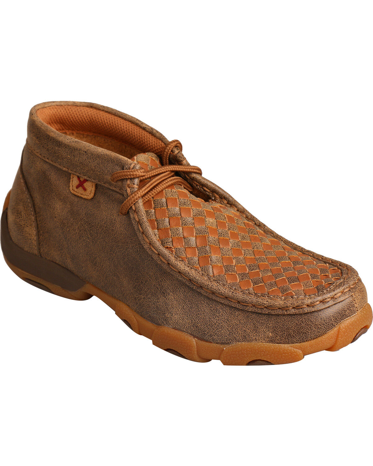 Twisted X Boys' Tall Driving Mocs, Brown, hi-res