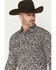 Image #2 - Cody James Men's Mountain Ranger Paisley Print Long Sleeve Snap Western Shirt, Burgundy, hi-res