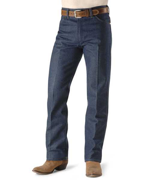 Image #2 - Wrangler Men's Original Fit Rigid Jeans, Indigo, hi-res