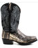 Image #2 - Dan Post Men's Karung Snake Exotic Western Boots - Square Toe, Black, hi-res