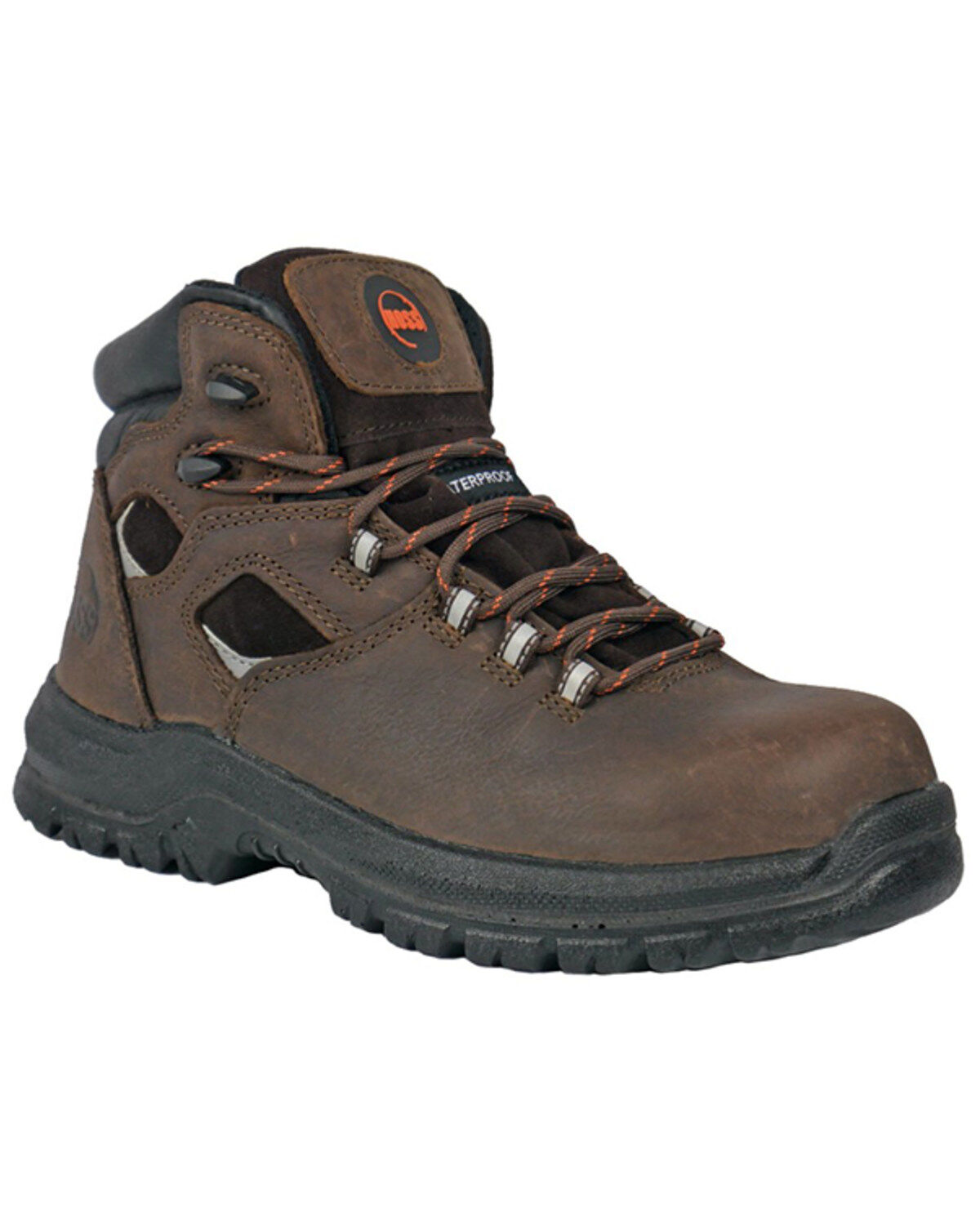 Hoss Men's Lorne 6" Lace-Up Work Boots - Composite Toe, Brown, hi-res