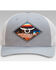 Image #2 - Ropesmart Men's Light Gray Serape Embroidered Diamond Patch Mesh-Back Ball Cap, Grey, hi-res