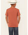 Image #4 - Rock & Roll Denim Boys' Southwestern Horse Short Sleeve Graphic T-Shirt , Rust Copper, hi-res