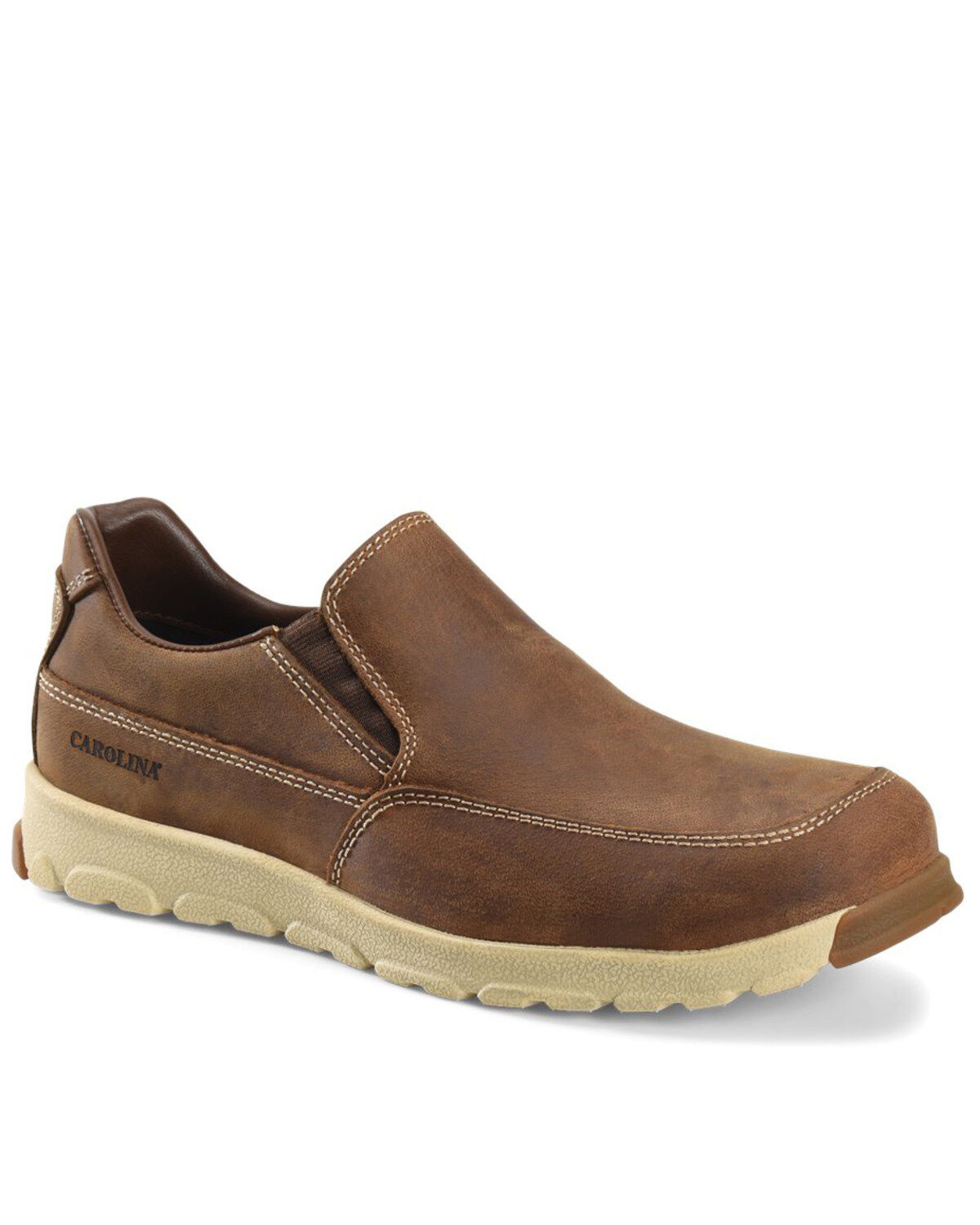 Carolina Men's S-117 ESD Work Shoes - Aluminum Toe, Mahogany, hi-res