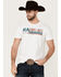 Image #1 - RANK 45® Men's Americana Logo Short Sleeve Graphic T-Shirt, White, hi-res