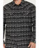 Image #3 - Moonshine Spirit&reg; Men's Southwestern Long Sleeve Flannel Western Shirt, Grey, hi-res