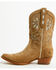Image #3 - Shyanne Women's Tansy Suede Western Booties - Snip Toe, Brown, hi-res