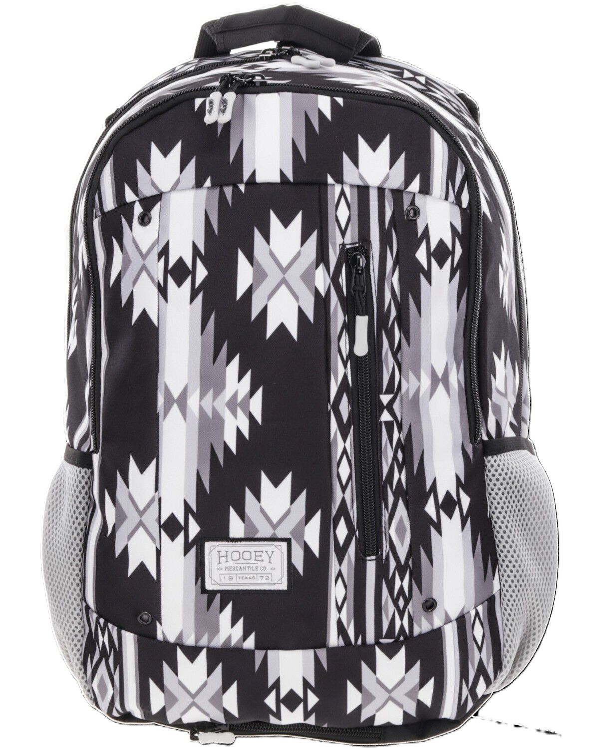 Image #1 - Hooey Rockstar Southwestern Print Backpack, Black/white, hi-res