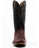 Image #4 - Lucchese Men's Brazos Western Boot, Wine, hi-res