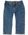 Image #1 - Carhartt Toddler Boys' Medium Wash Rib Waist Stretch Regular Fit Jeans, Indigo, hi-res