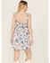 Image #4 - Wild Moss Women's Ruffle Trim Floral Print Dress, Ivory, hi-res