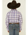 Image #4 - Ariat Boys' Boston Plaid Print Long Sleeve Button Down Western Shirt, White, hi-res