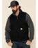 Image #1 - Carhartt Men's Duck Sherpa Lined Mock Neck Work Vest - Tall , Black, hi-res