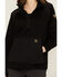 Image #3 - Ariat Women's Rebar WorkTek Reinforced 1/2 Zip Hooded Pullover, Black, hi-res