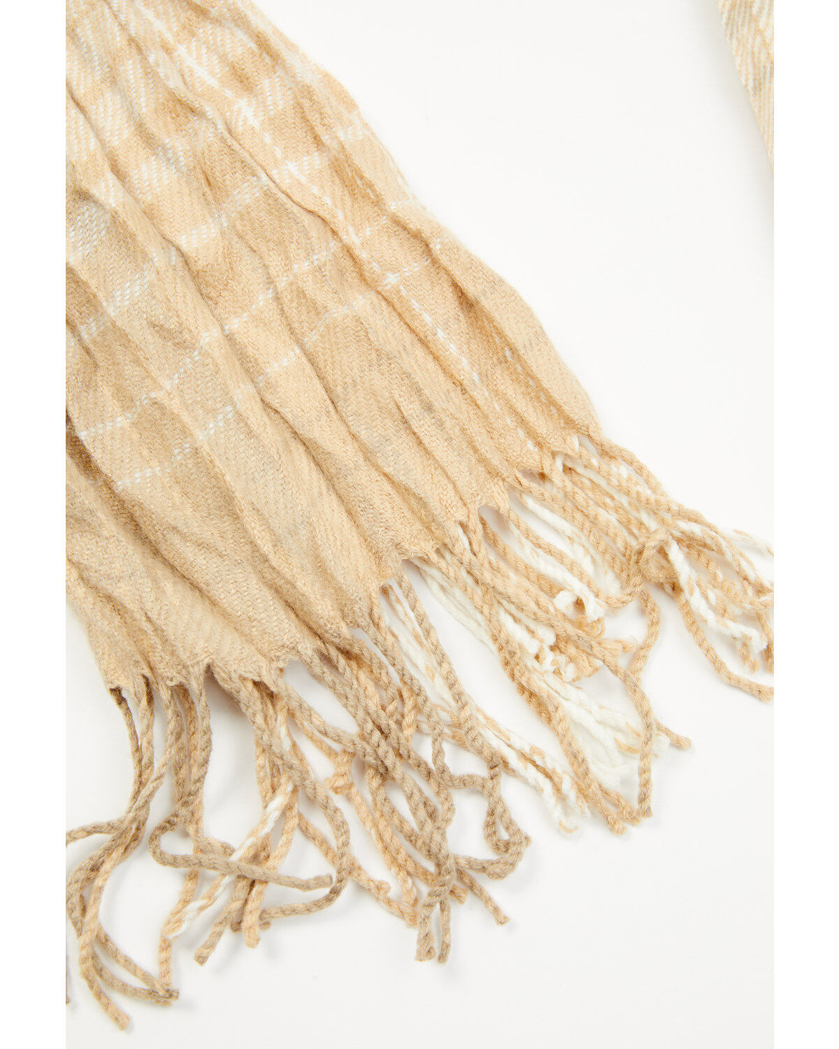 Image #2 - Cleo + Wolf Women's Crinkle Scarf, Cream, hi-res