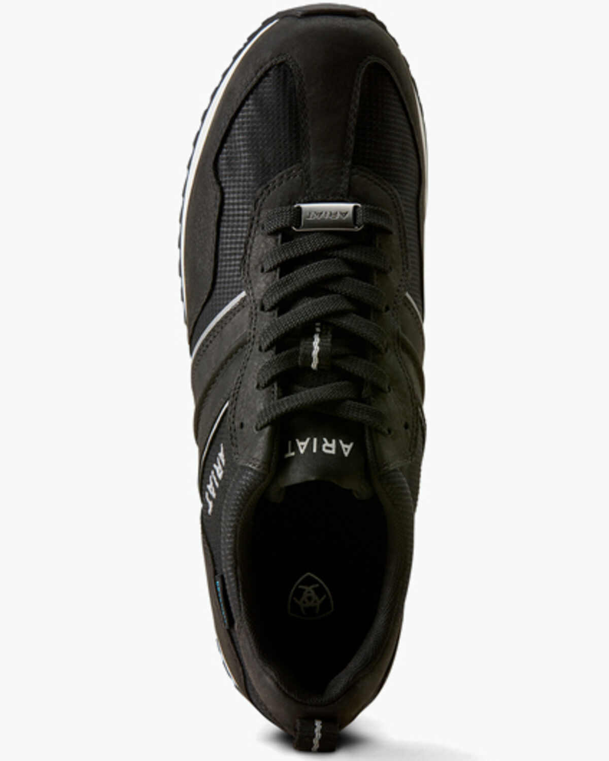 Image #4 - Ariat Men's Ranch Runner Waterproof Casual Shoes, Black, hi-res