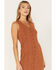 Image #2 - Cleo + Wolf Women's Ribbed Tank Midi Dress, Brown, hi-res