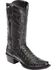 Image #1 - Lucchese 1883 Charles Croc Belly Western Boots - Square Toe, Black, hi-res