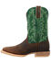 Image #3 - Durango Men's Rebel Pro™ Bridle Western Boot - Square Toe, Green, hi-res